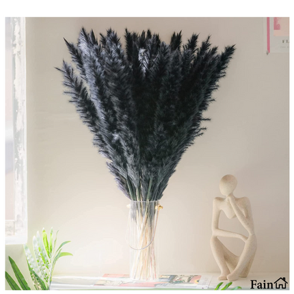 Pampas pluimen zwart 70 cm lang 30 stuks – Pampas gras –  Droogbloemen