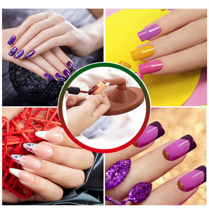 Oefenvinger voor nagels all-in-1 set incl. 80 kunstnagels – Nail art