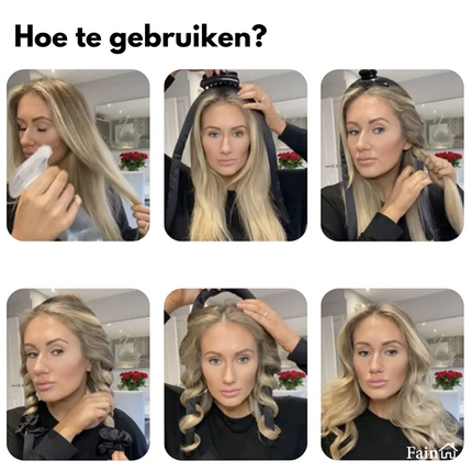 Gebruiksaanwijzing heatless curls Byfain